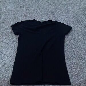 Black plain tee